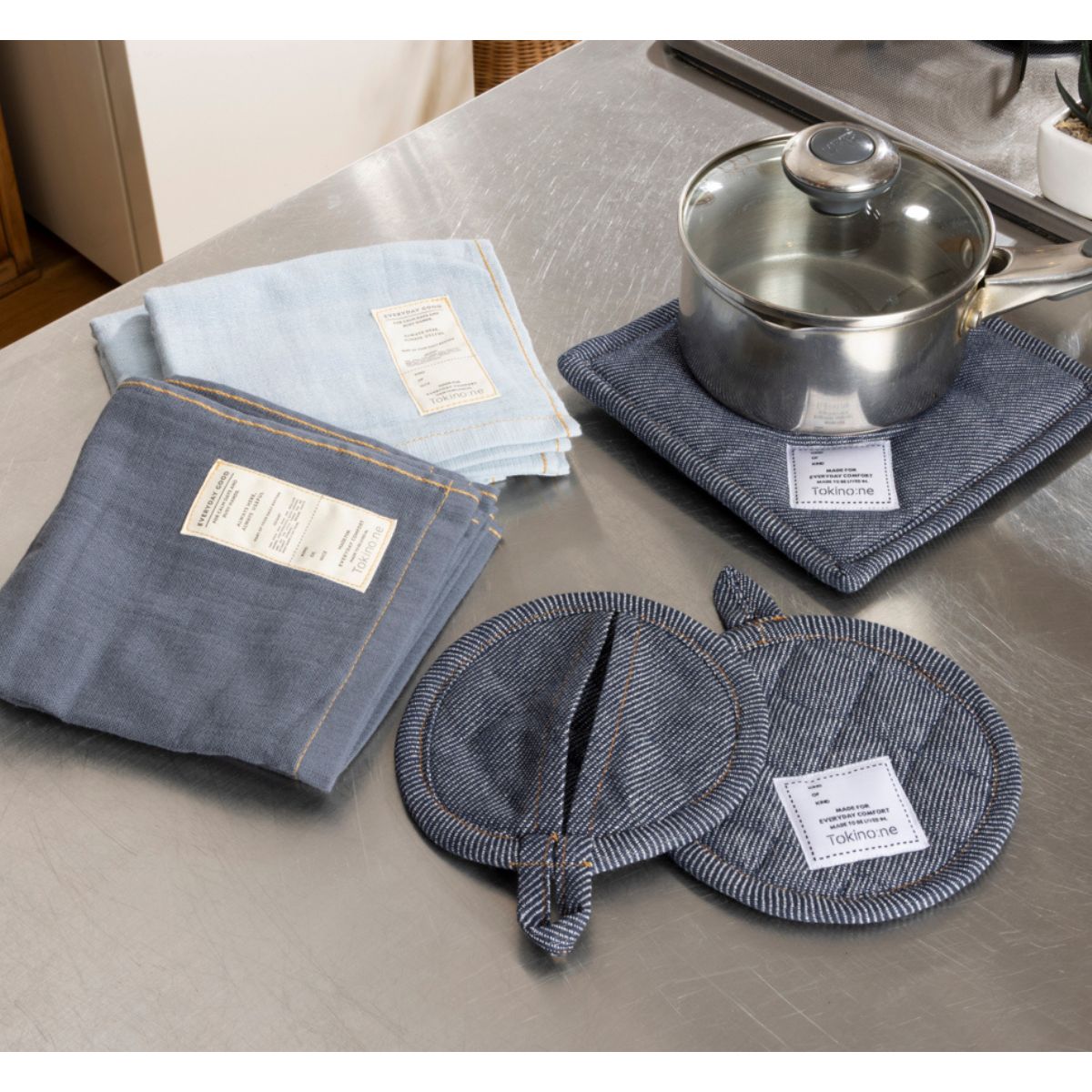 Tokinone PB.デニム風タオル2枚セット A 001615