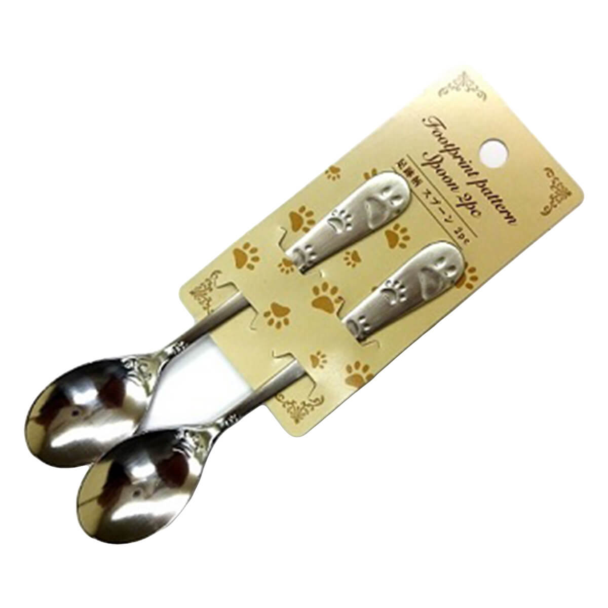 スプーン 足跡柄スプーン 2Pセット 032961