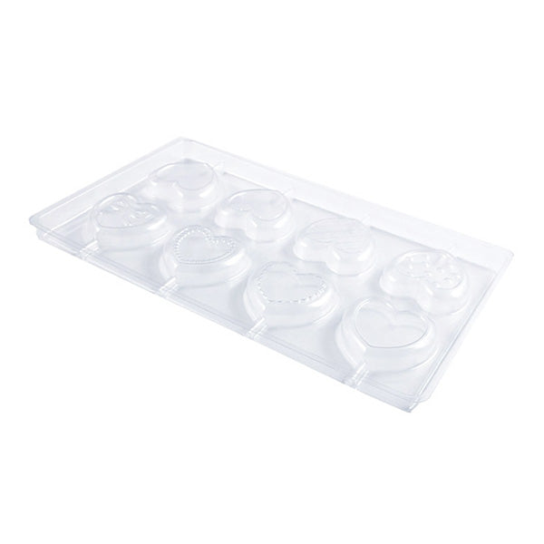 【在庫限り】ハートロリポップ型チョコモールド 033079