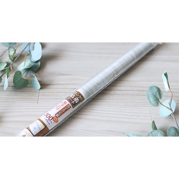 ロングデコレーション粘着シート ホワイトアッシュ調 45×100cm 034665