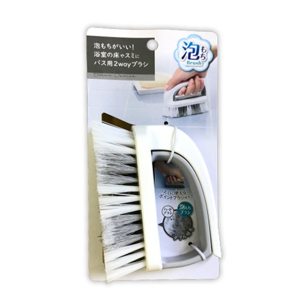 【在庫限り】浴室用スポンジ 浴槽掃除 2WAYブラシ 034832