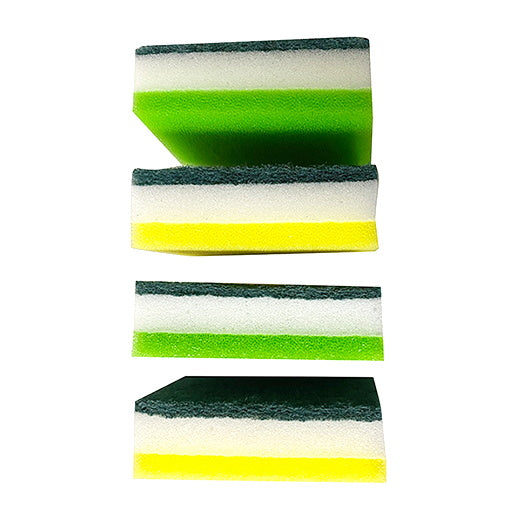 台所スポンジ 食器用たわし エアロスポンジハード 食器・鍋用 4P 037161