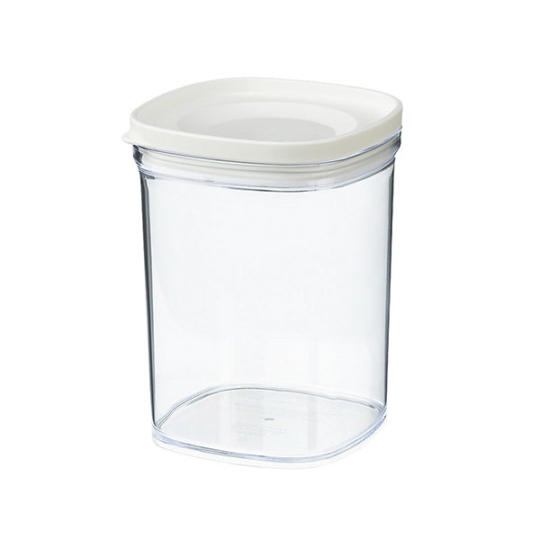 キャニスター 食品保存容器 フードストッカー ストック容器 ドライフードキャニスター 520ml ホワイト 038236