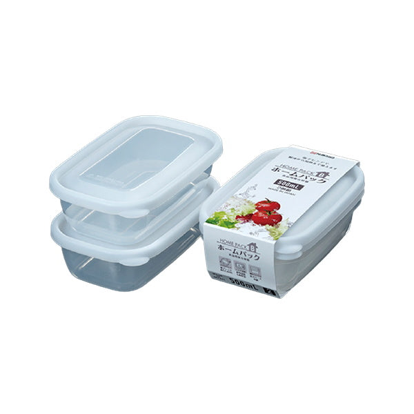 食品保存容器 フードストッカー ストック容器 ホームパックB 2P ホワイト 500ml 039072