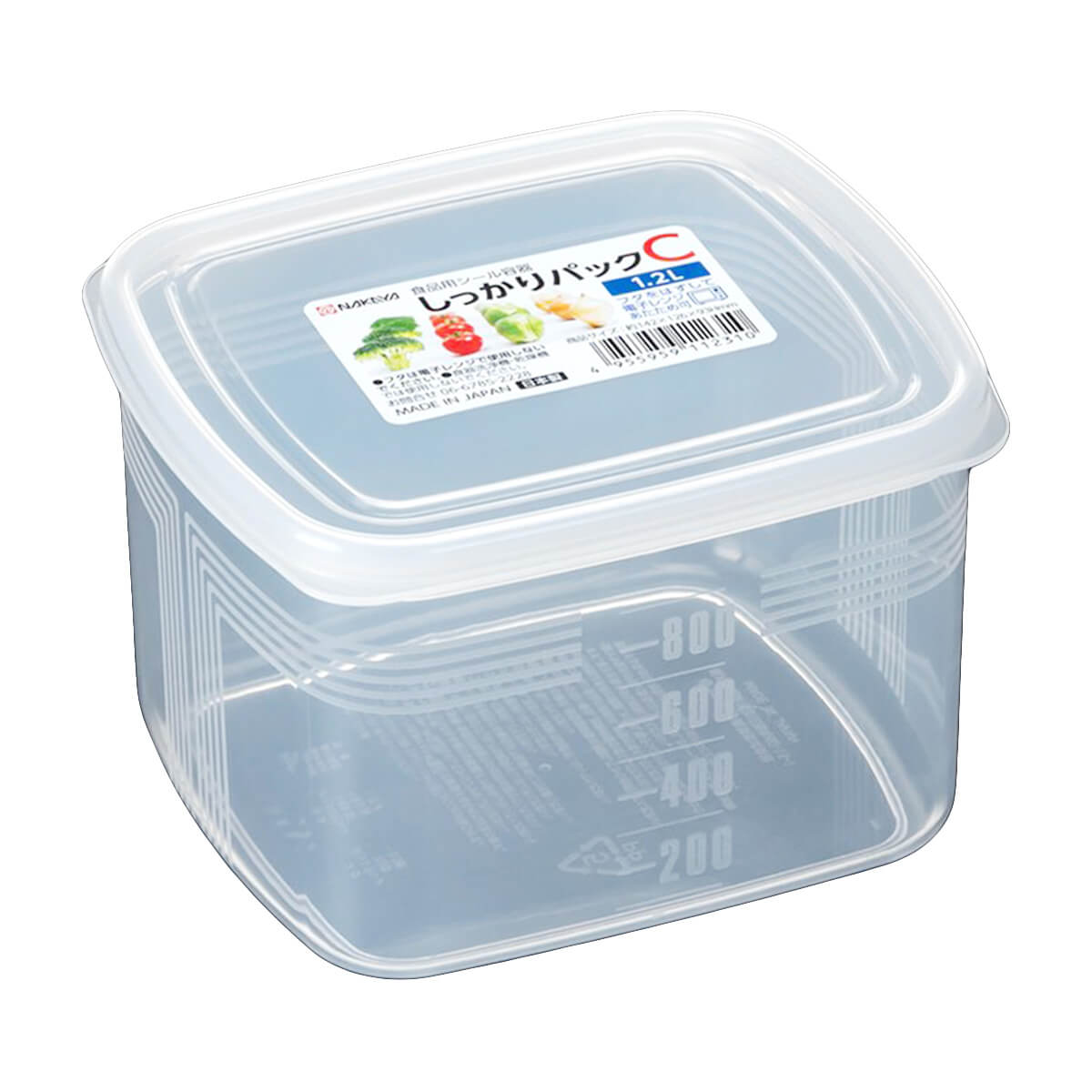 しっかりパック C 1200ml クリア 食品保存 食品ストックケース 039260