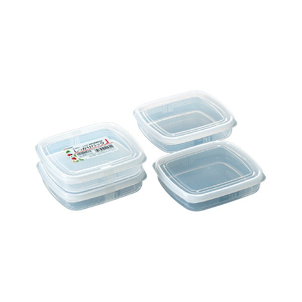 しっかりパック J 角2P 400ml クリア 食品保存 食品ストックケース 039267
