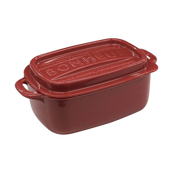 お弁当箱 ランチボックス ボヌール ランチスクエア LL レッド レンジ可 440ml 040371