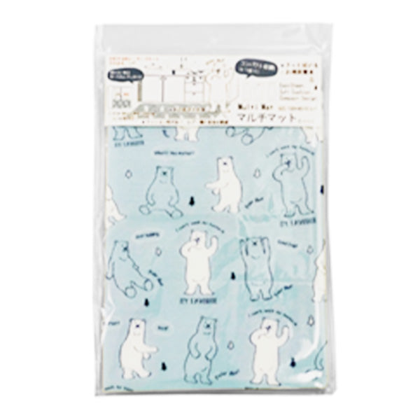 シンクマット キッチンマット 台所 マルチマット polar bear柄 W1200XD450XH5mm 041151