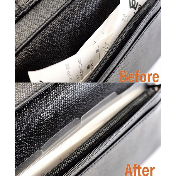 レシートホルダー 2冊 クリア 041385