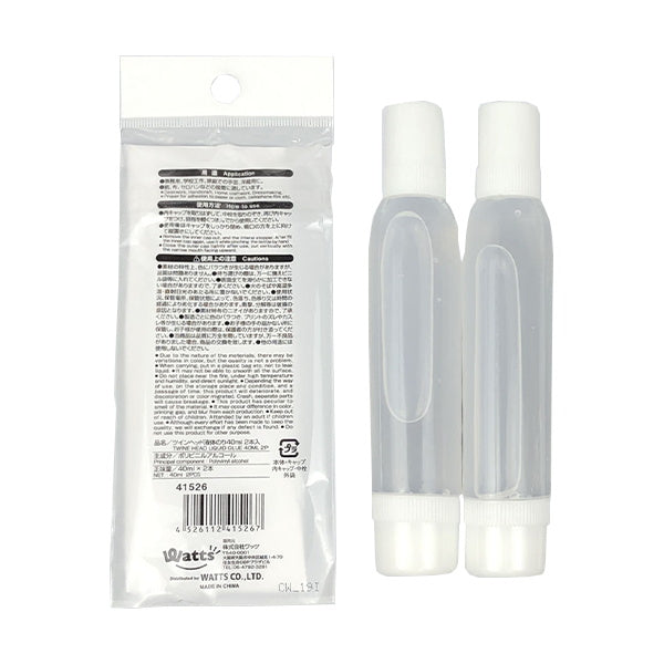 糊 PB.ツインヘッド液体のり 2本入 40ml 041526