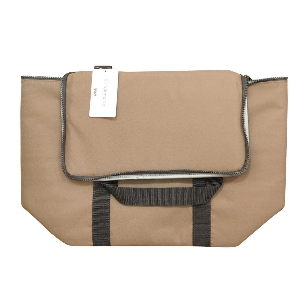 【在庫限り】Tokinone PB.保冷バッグボックスタイプ ベージュ 約H33×D33×D20cm 041635