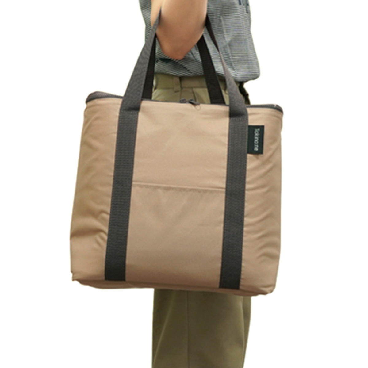 【在庫限り】Tokinone PB.保冷バッグボックスタイプ ベージュ 約H33×D33×D20cm 041635