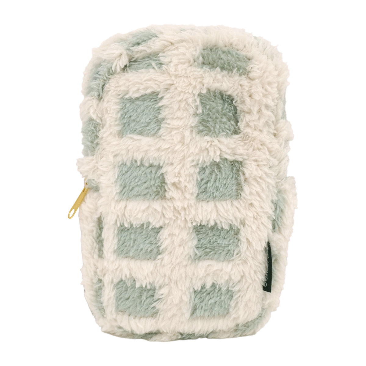 Tokinone PB.もこもこタテ型ポーチ チェック柄 GY 041690