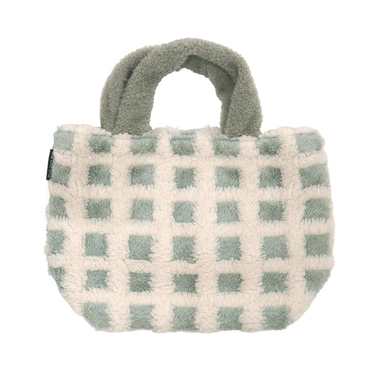 Tokinone PB.もこもこトートバッグ チェック柄 GY 041710