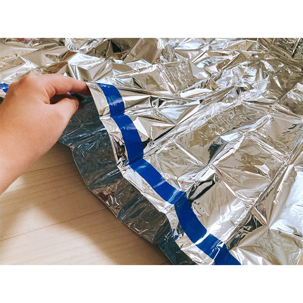 簡易寝袋 防災 防寒用アルミ寝袋 封筒型 シュラフ 災害 非常時 防寒具ッド 200×100cm 041988