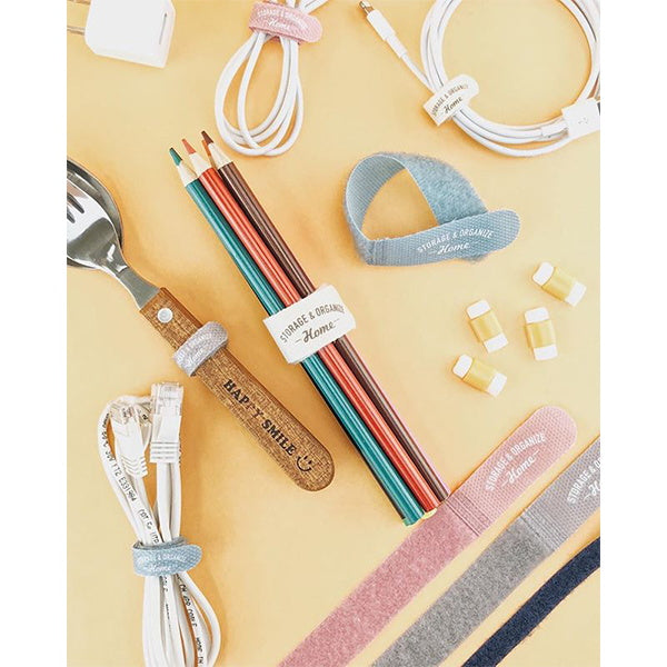 ケーブルホルダー ケーブルタイ 5Pスリム スモーキーカラー ケーブルクリップ 042346