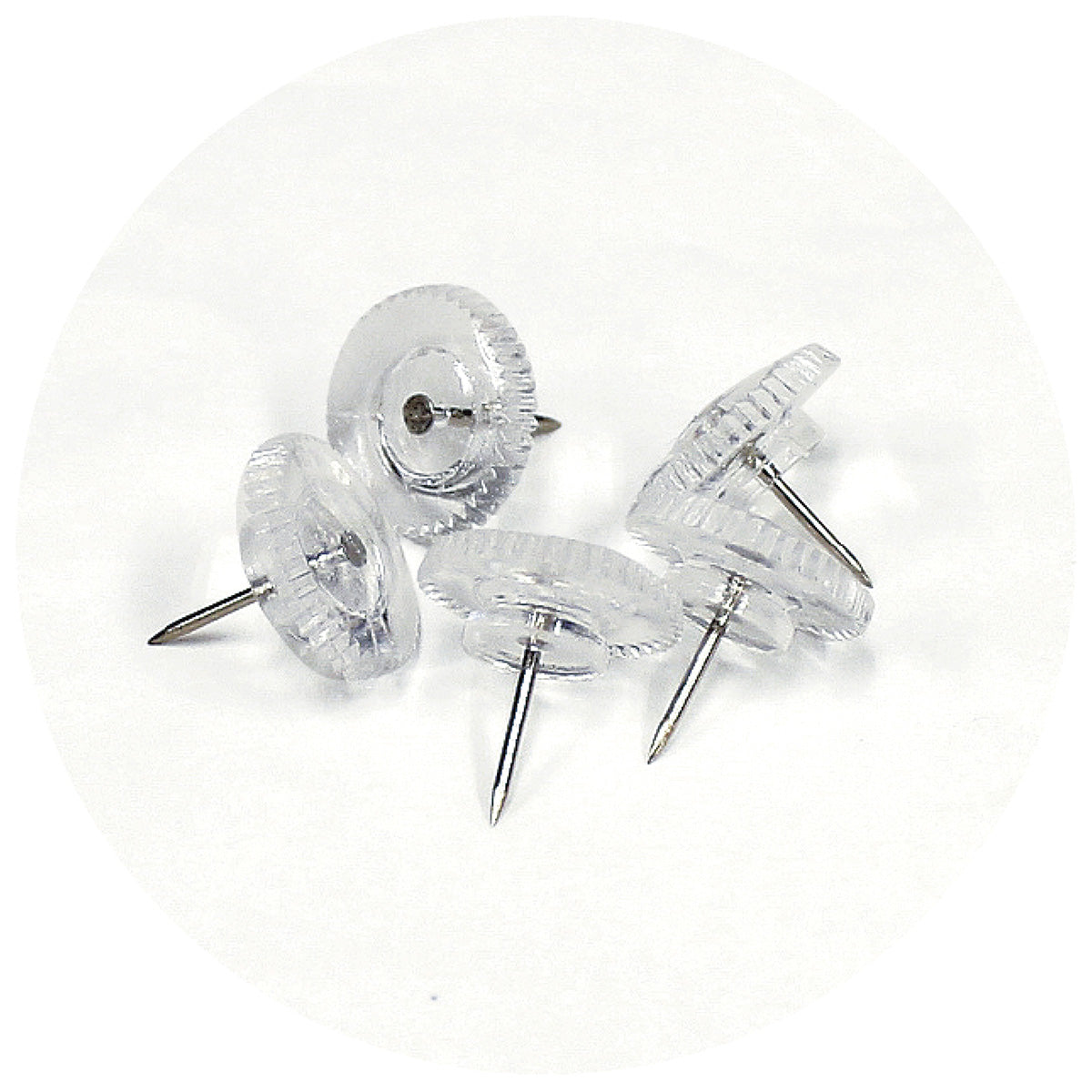 CPプラ画鋲 50本 クリア 042693