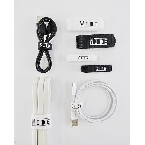 ケーブルホルダー ケーブルタイ おしゃれ 5P スリム モノトーンカラー ケーブルクリップ 044908
