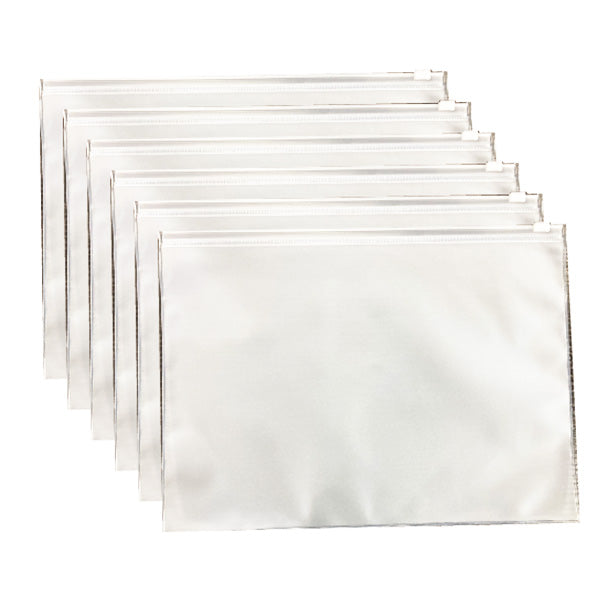 半透明ケース マチなし ファスナー付 収納ケース 小物入れ 小物収納 Tokinone PB. EVAケース A6 6枚 045565