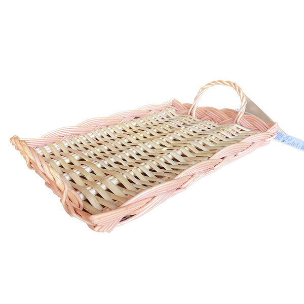 【OUTLET】トレイ インテリアトレイ 天然 柳トレー Tokinone PB.柳持ち手付きトレー 角 26×20×H3cm 045685