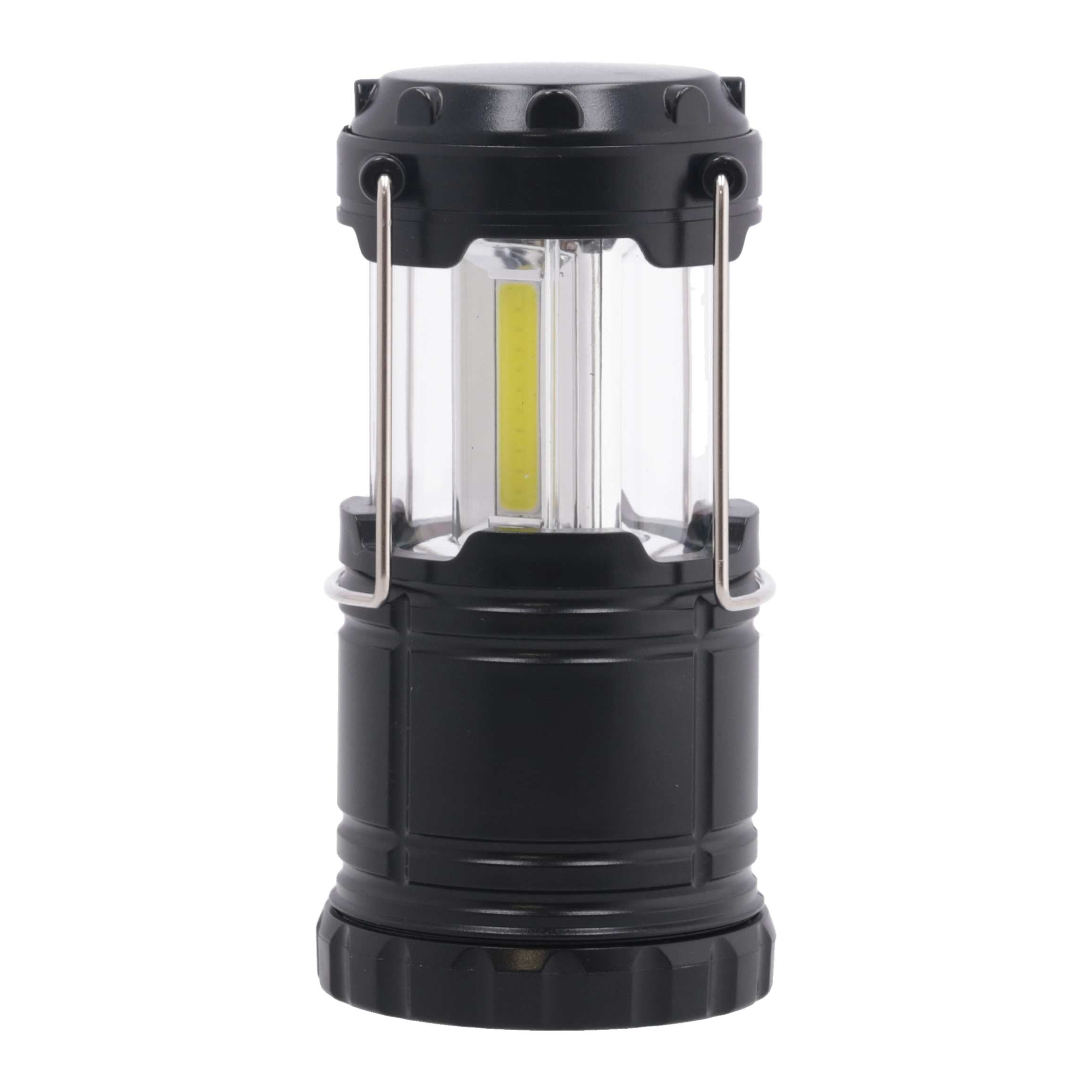 ランタン led LED おしゃれ COBランタン 災害用 電池式 スライド式LEDランタン ブラック 7×7×10cm 045921