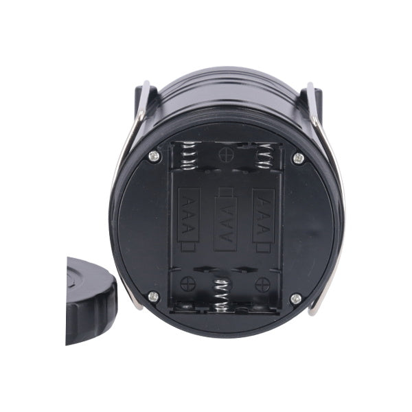 ランタン led LED おしゃれ COBランタン 災害用 電池式 スライド式LEDランタン ブラック 7×7×10cm 045921