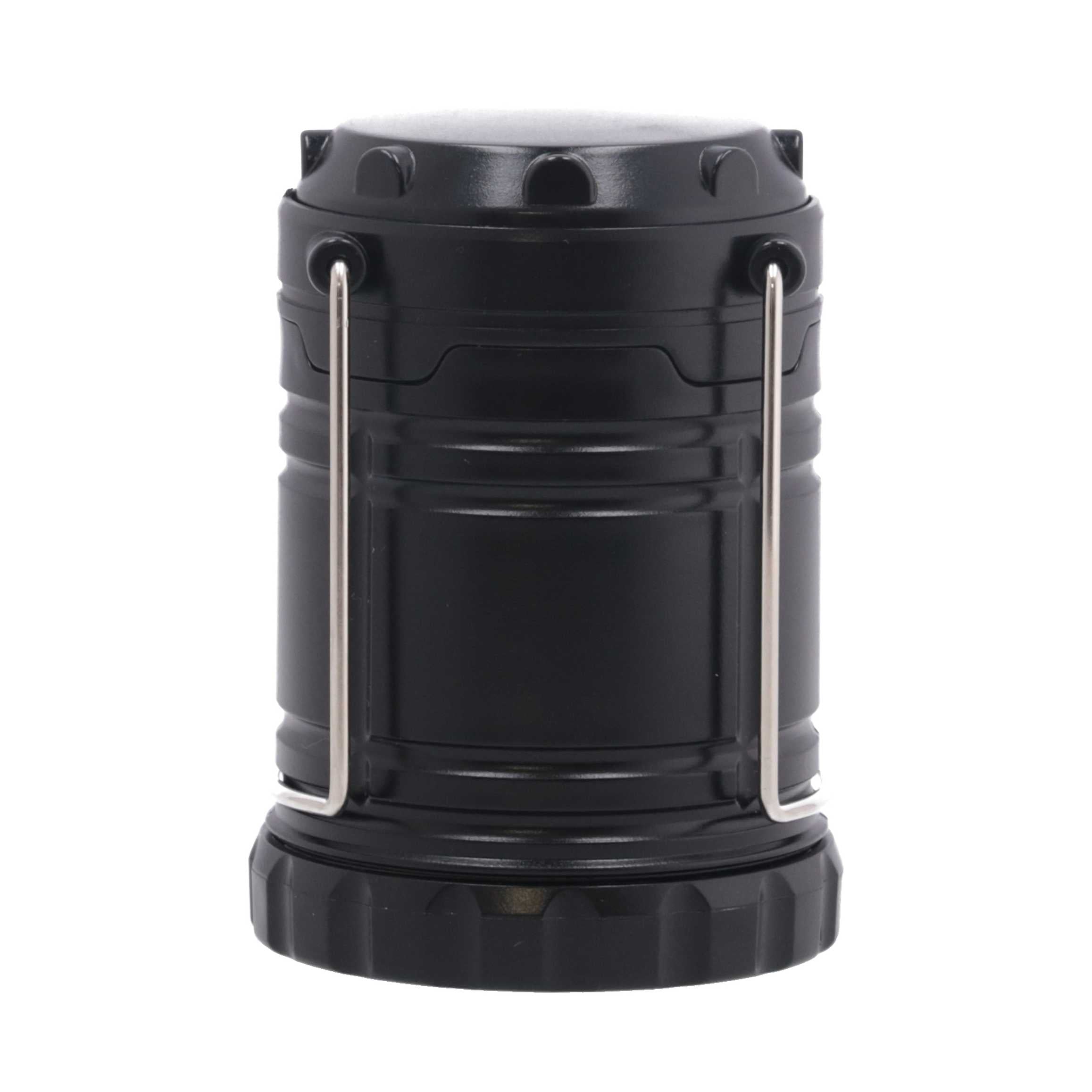 ランタン led LED  おしゃれ COBランタン 災害用 電池式 スライド式LEDランタン ブラック 7×7×10cm 045921