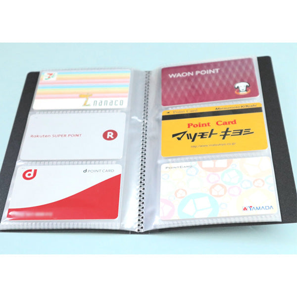 PB.名刺ファイル 3段 120P ケース付 クリア 046049