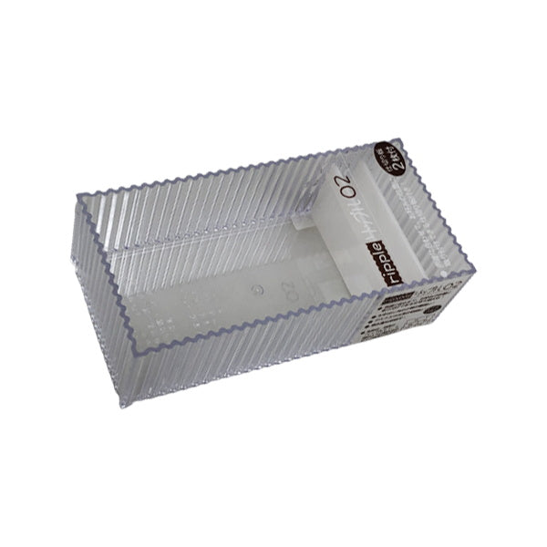 収納ボックス 収納ケース 小物収納 文具収納 ストック収納 リップル02 モノトーン 046261