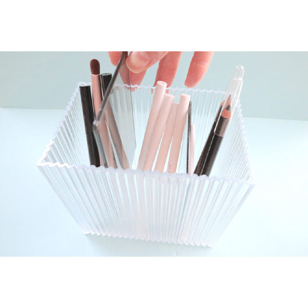 収納ボックス 収納ケース 小物収納 文具収納 コスメ収納 リップル03 モノトーン 046262