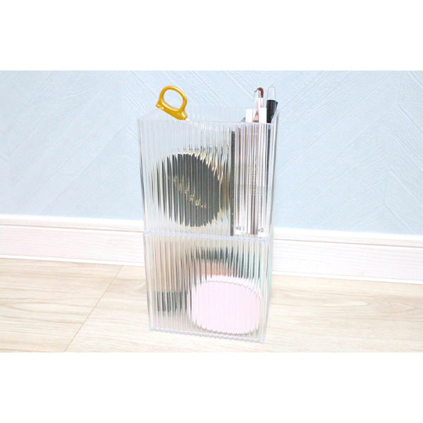 収納ボックス 収納ケース 小物収納 文具収納 コスメ収納 リップル03 モノトーン 046262