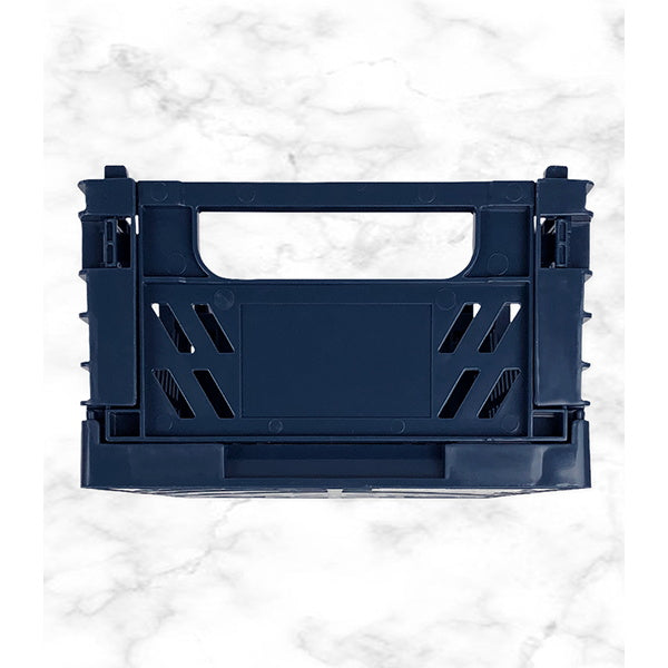 収納ケース 収納ボックス コンテナボックス 折りたたみコンテナ ネイビー 046404