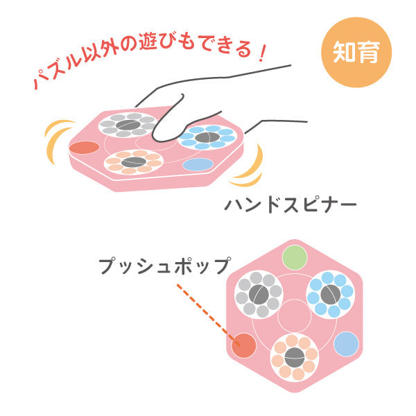 【在庫限り】知育玩具 おもちゃ Tokinone PB. ボールパズルトイ ピンク 046616