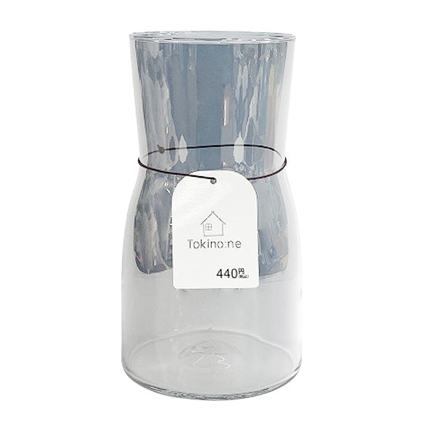 【在庫限り】花瓶 フラワーベース ガラス瓶 ガラスベース Tokinone PB.オーロラフラワーベース グレー 17x9.5cm フラワーアレンジ 小瓶 中瓶　046862