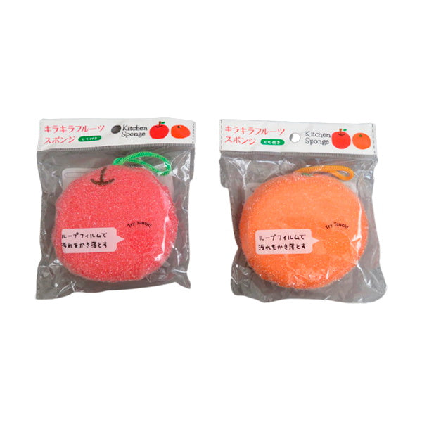 台所スポンジ キッチンスポンジ キラキラフルーツスポンジ 046985
