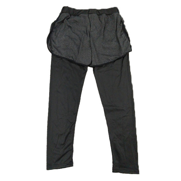 【在庫限り】レギンス 10分丈 トレーニングウェア ヨガウェア Tokinone PB.ショートパンツ付レギンス M  レディース 婦人用 黒 ブラック 047887