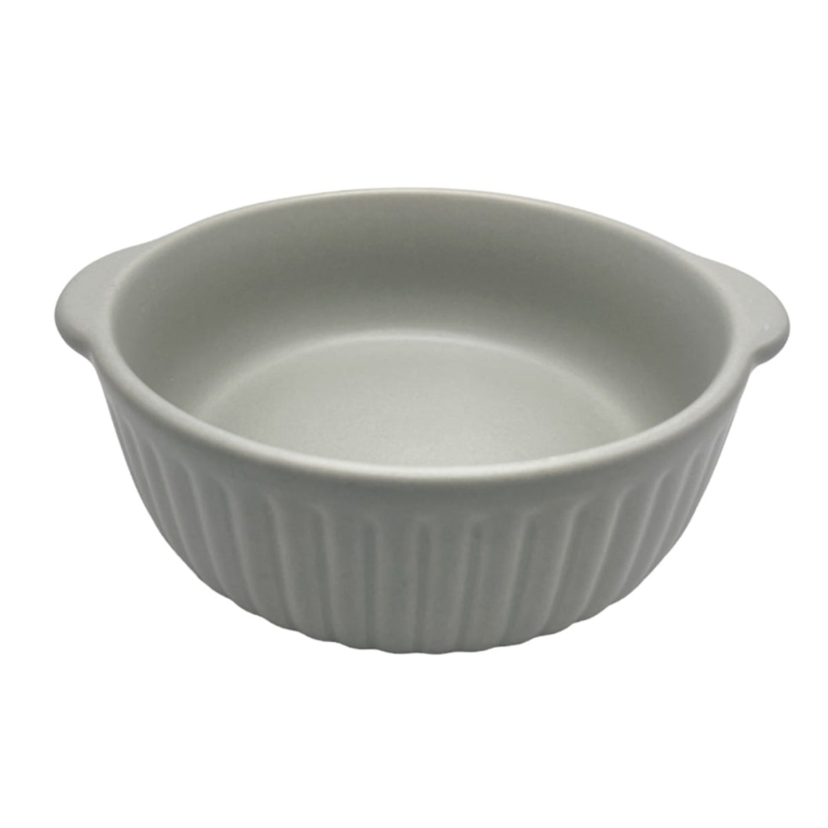 耐熱ボウル 中鉢 グラタン皿 オーブン対応 Tokinone PB.オーブンウェア ラウンド グレー 450ml 049076