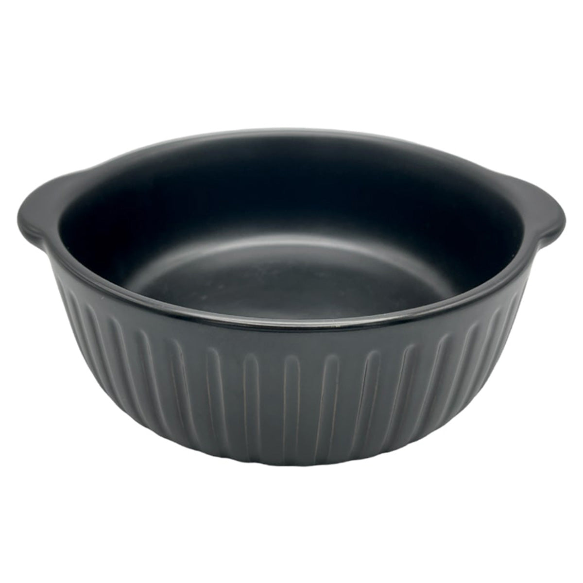 耐熱ボウル 中鉢 グラタン皿 オーブン対応 Tokinone PB.オーブンウェア ラウンド ブラック 450ml 049082