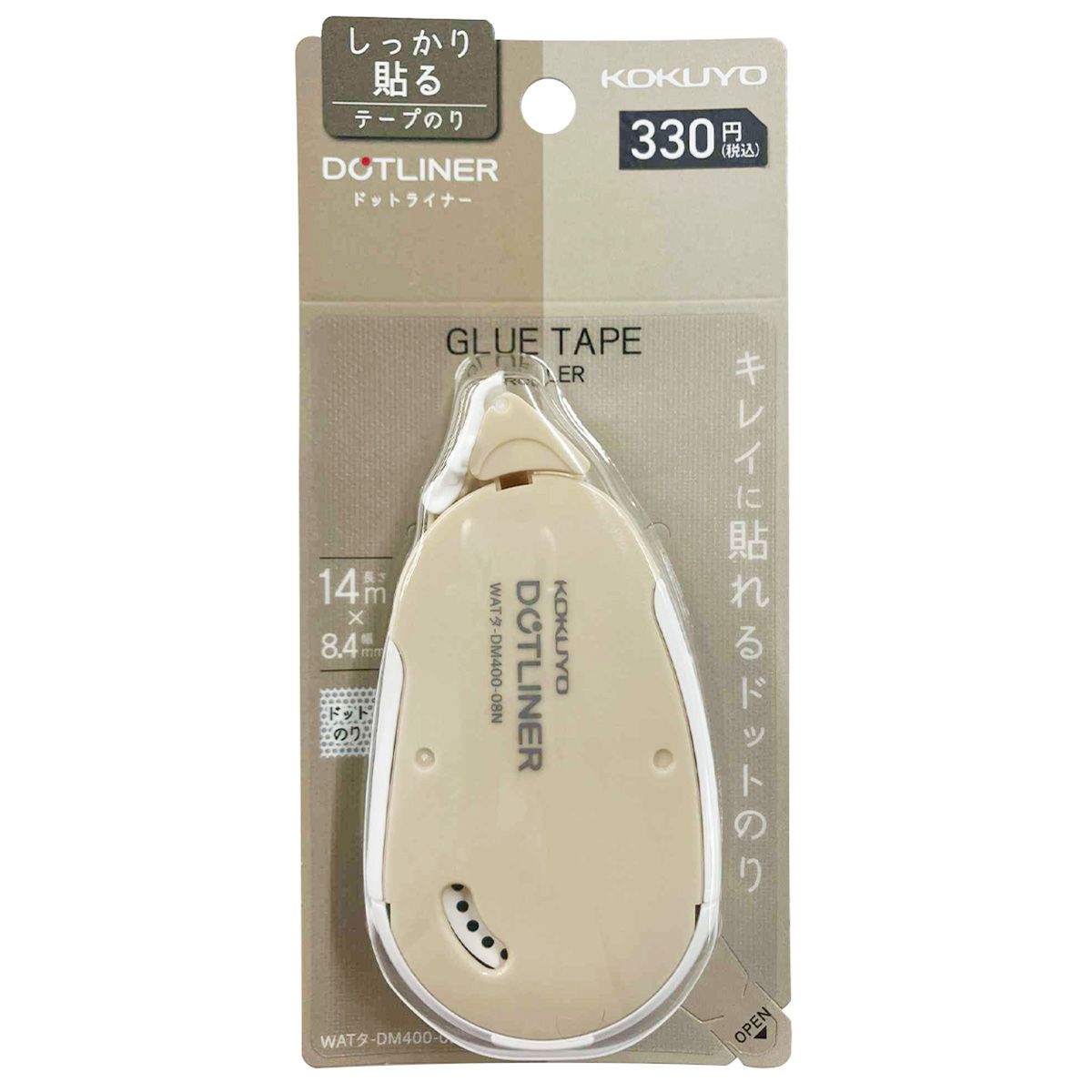 テープのり 糊ドットライナー本体 強粘着 ベージュ KOKUYO コクヨ 049278