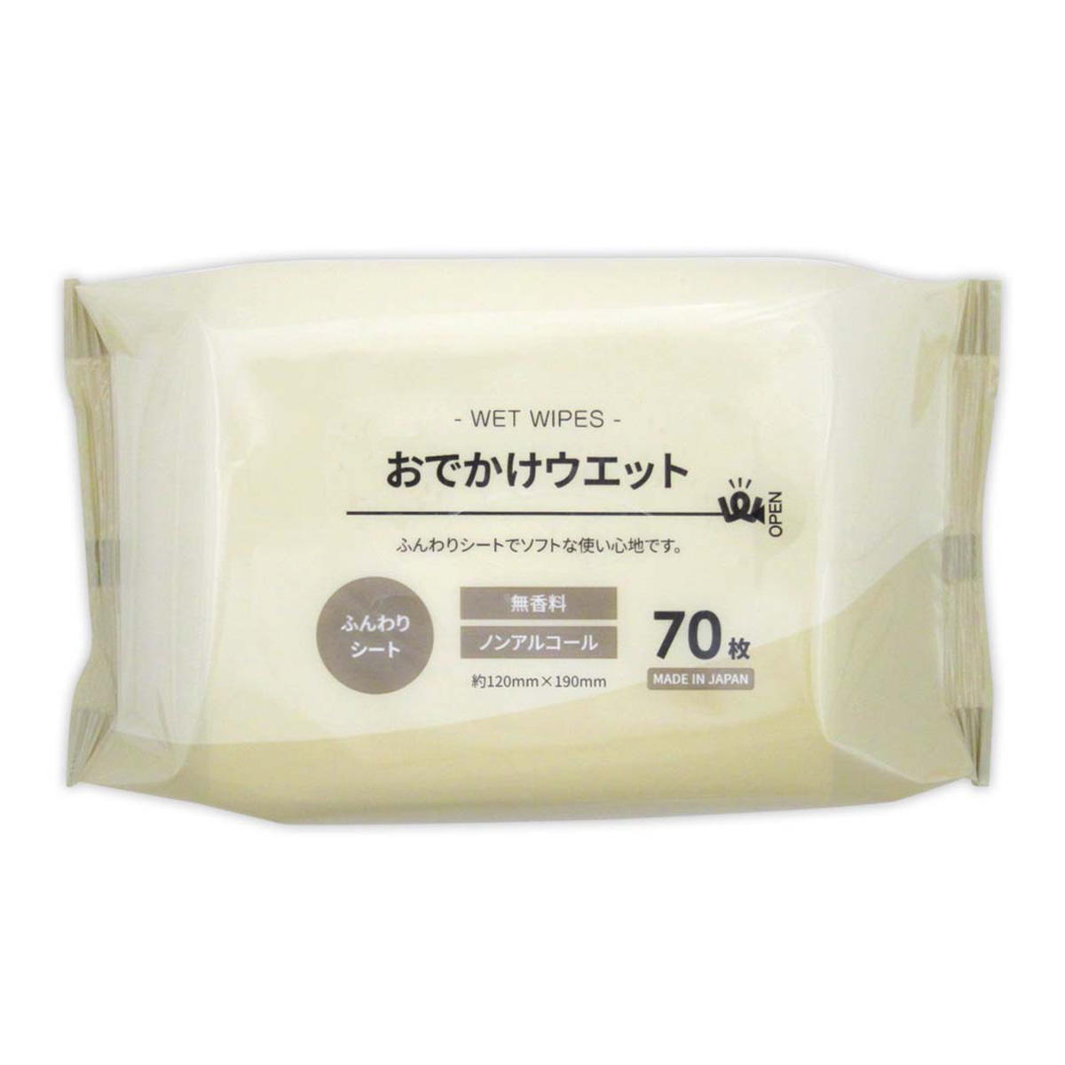 ウェットシート ウェットティッシュ PB おでかけウエット 70枚 049352