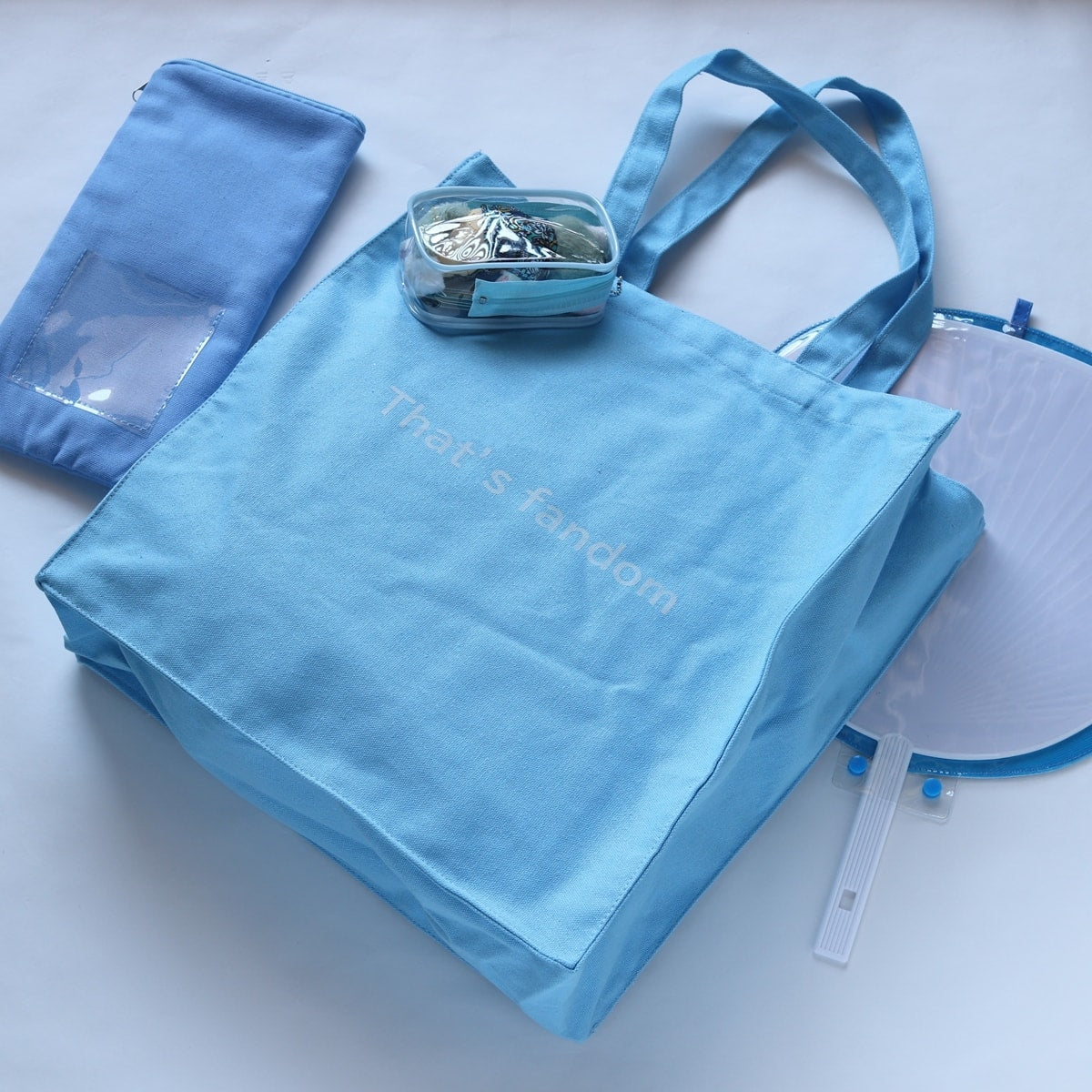 トートバッグ PB.推し色トート ブルー 約H40×W38×D12cm 青 049782