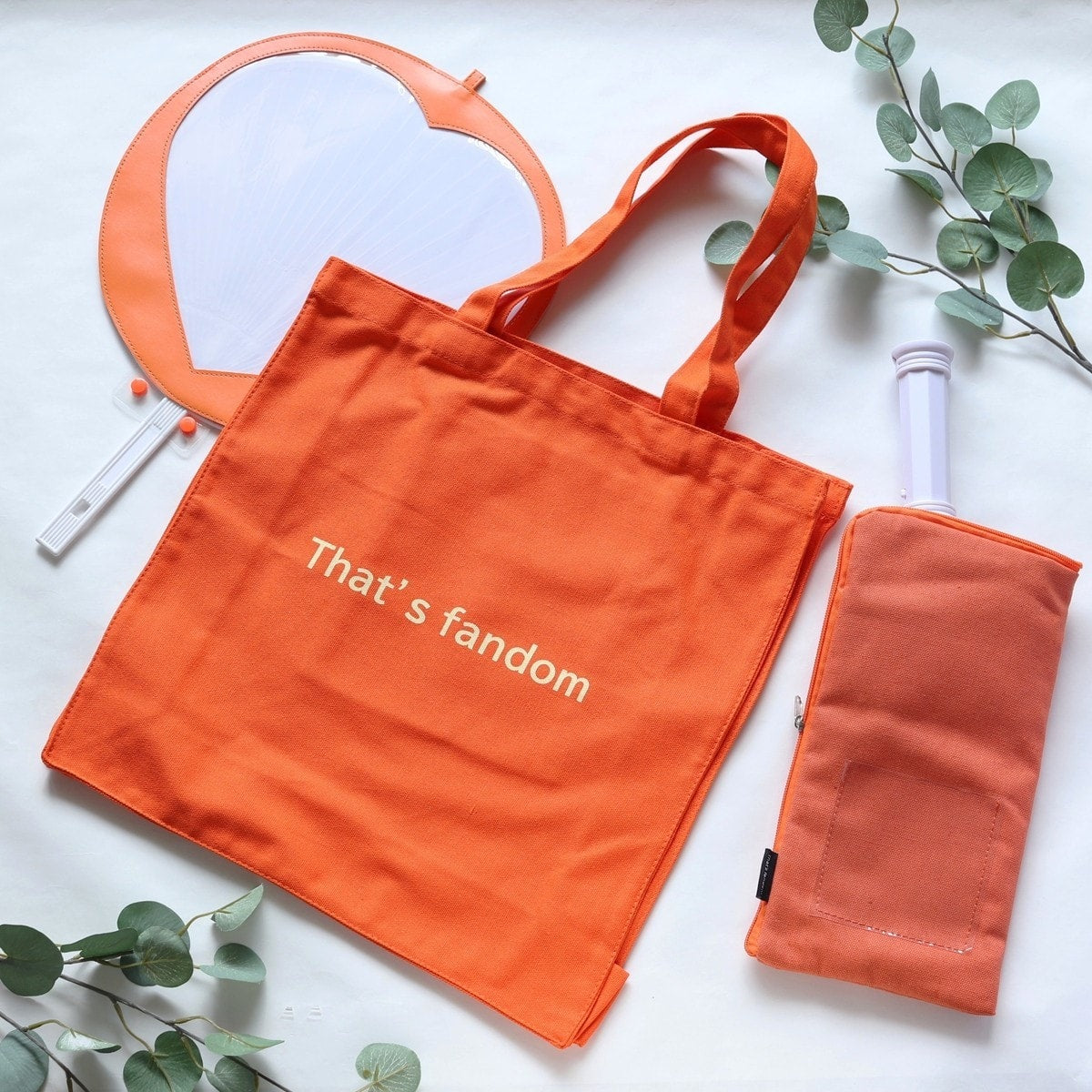 トートバッグ PB.推し色トート オレンジ 約H40×W38×D12cm 049784