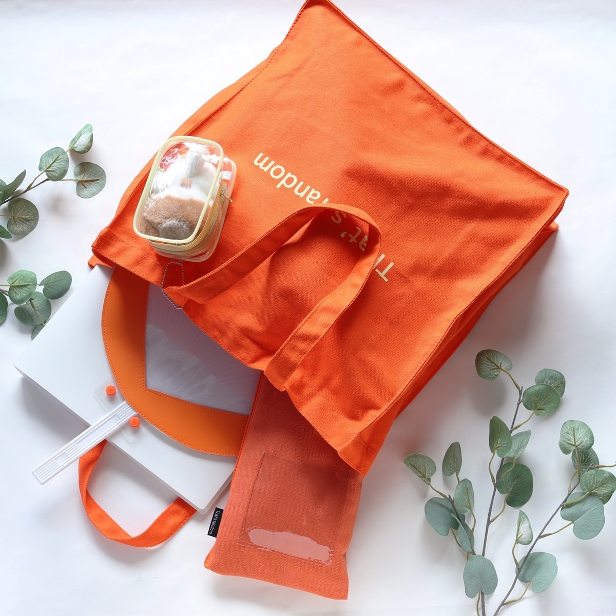 トートバッグ PB.推し色トート オレンジ 約H40×W38×D12cm 049784