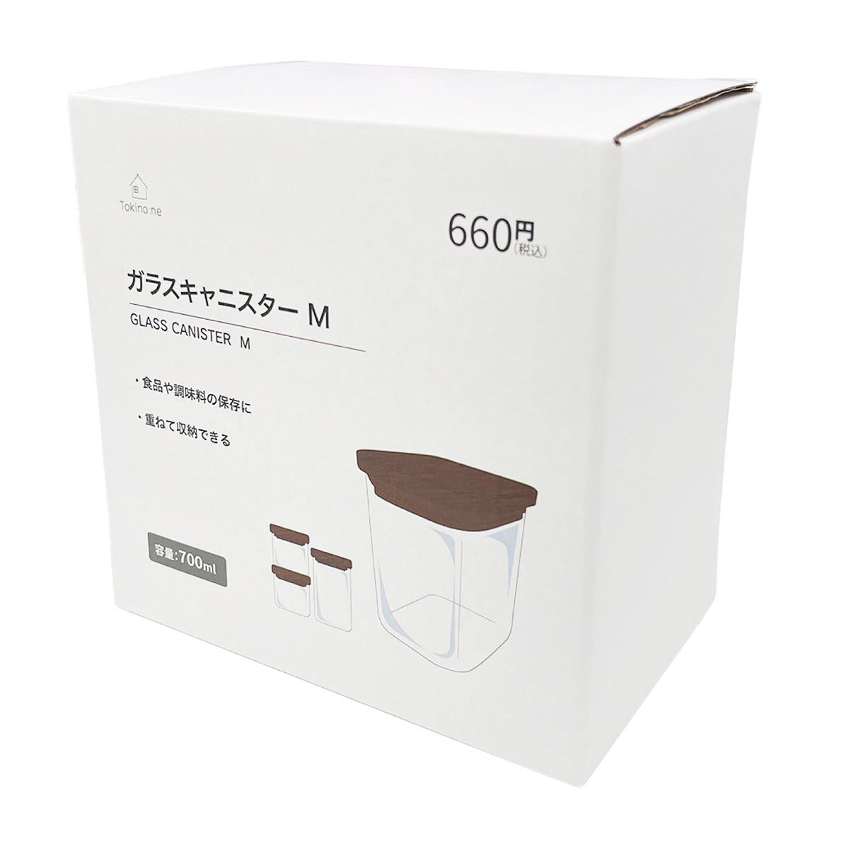 Tokinone PB.ガラスキャニスター M 049994