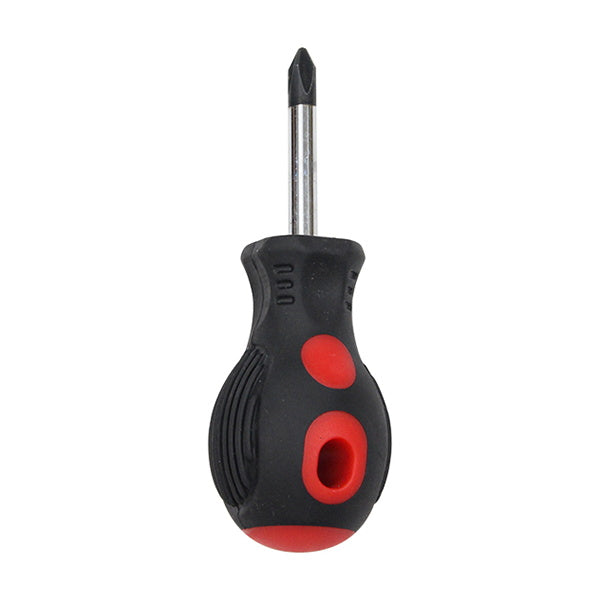 プラスドライバー マグネット付 ソフトラバー ショートドライバー 052484