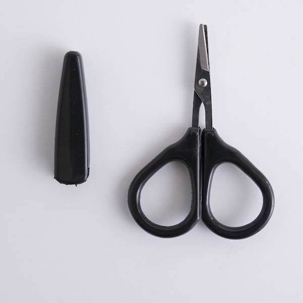 鼻毛切りムダ毛ハサミ キャップ付 美容ハサミ 80mm 053288