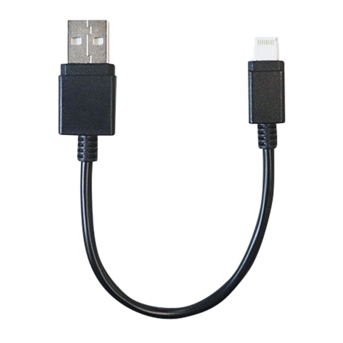 PB.ライトニング充電・転送ケーブル 10cm ブラック 053356