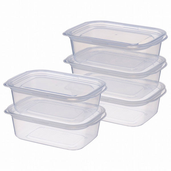 食品保存容器 フードコンテナ 保存ケース Tokinone PB.中が見やすい保存容器 400ml 5P 053664