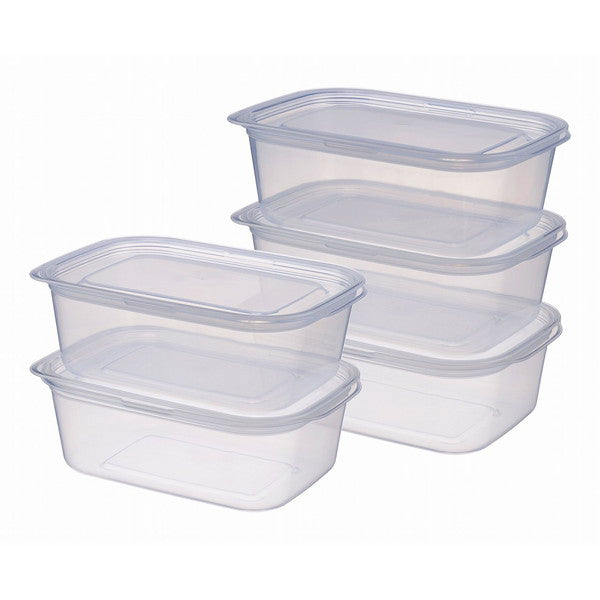 食品保存容器 フードコンテナ 保存ケース Tokinone PB.中が見やすい保存容器 950ml 5つセット 053665