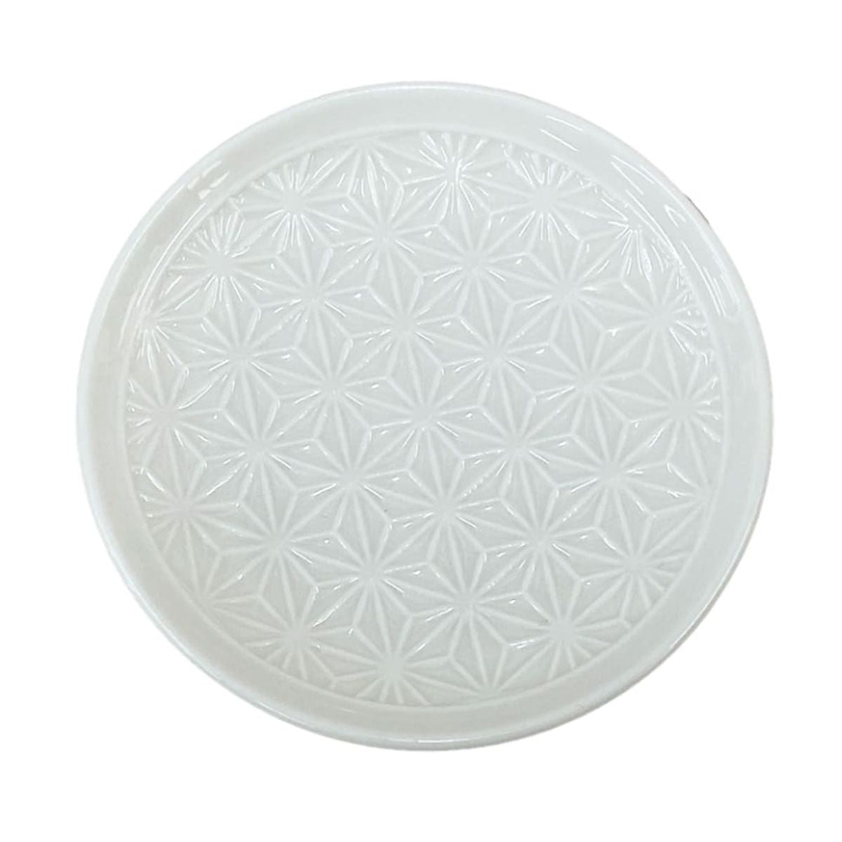 【OUTLET】Tokinone PB. 和柄小皿 麻の葉 白 約10cm 054419